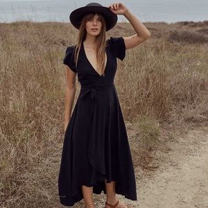 Christy Dawn Autumn Wrap Dress Washed Silk M